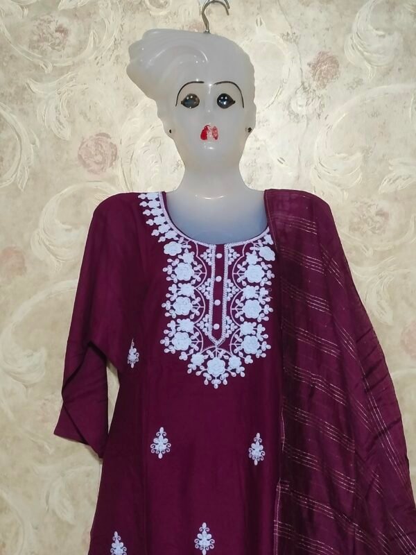 Heavy Rayon Printed 3-Piece Suit – Available in Gorgeous Shades - Image 2