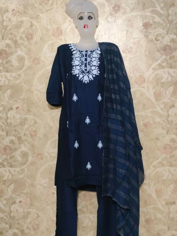 Elegant Heavy Rayon 3-Piece Suit – A Perfect Blend of Style & Comfort - Image 3