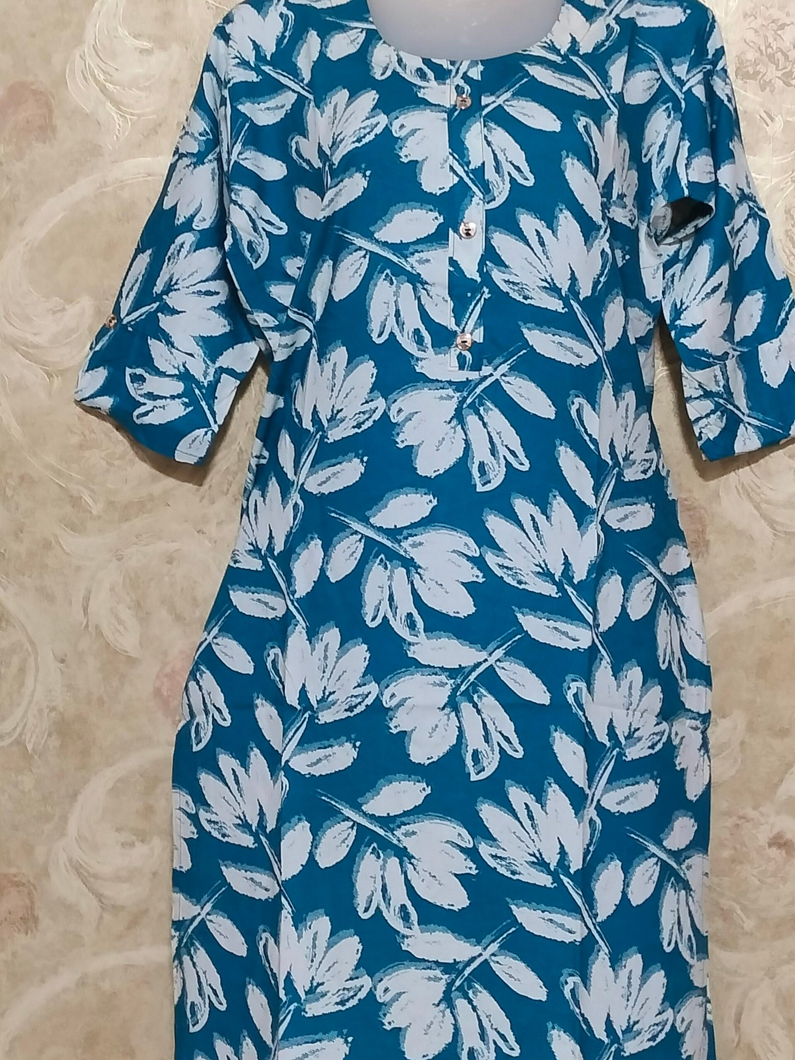 Versatile Blue Kurti in Liva Rayon – M to XXL Sizes Available