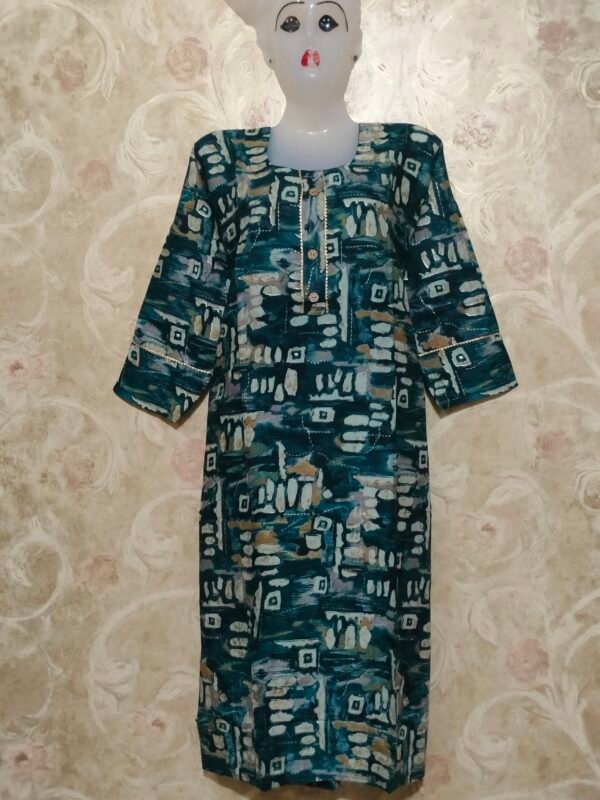 Stylish Round Neck Kurti – Available in blue - Image 5