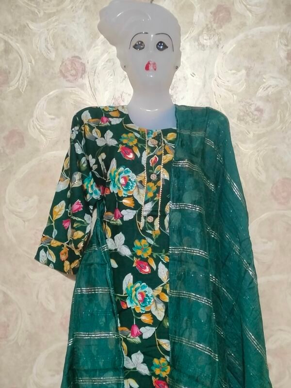 Heavy Rayon Printed 3-Piece Suit – Make a Bold Statement! - Image 2
