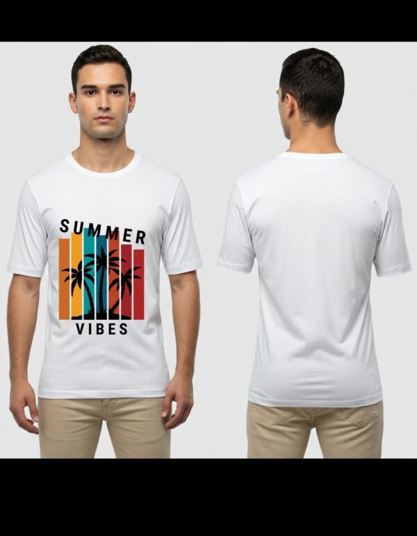 Complete Pack of 3 T-shirt | Men's Heavy Polymer Cotton T-Shirt | V Name tshirt | Round Neck | Half Sleeve | Sizes XS-XXXL - Image 3