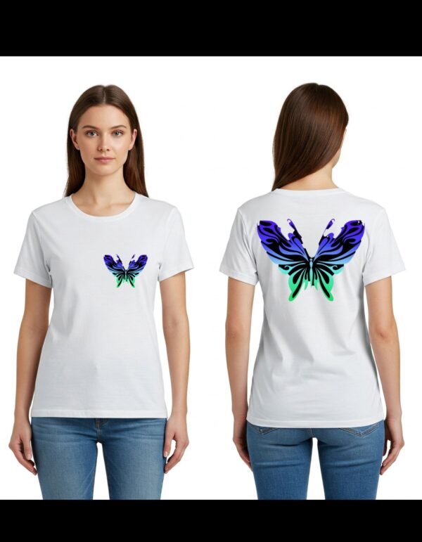 Girl's Heavy Polymer Cotton T-Shirt | It Time to Fly 4 | White | Round Neck | Half Sleeve | Sizes XS-XXXL