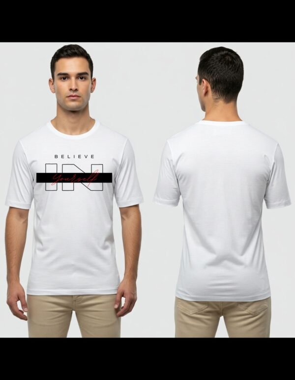 Complete Pack of 3 T-shirt | Men's Heavy Polymer Cotton T-Shirt | U Name tshirt | Round Neck | Half Sleeve | Sizes XS-XXXL - Image 3