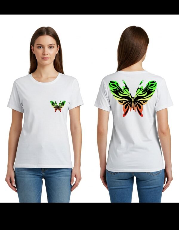 Girl's Heavy Polymer Cotton T-Shirt | It Time to Fly 3 | White | Round Neck | Half Sleeve | Sizes XS-XXXL