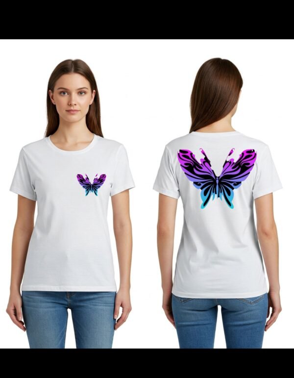 Girl's Heavy Polymer Cotton T-Shirt | It Time to Fly 2 | White | Round Neck | Half Sleeve | Sizes XS-XXXL