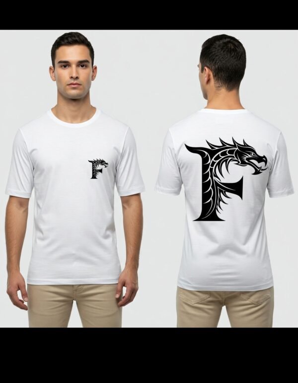 Complete Pack of 3 T-shirt | Men's Heavy Polymer Cotton T-Shirt | F Name tshirt | Round Neck | Half Sleeve | Sizes XS-XXXL