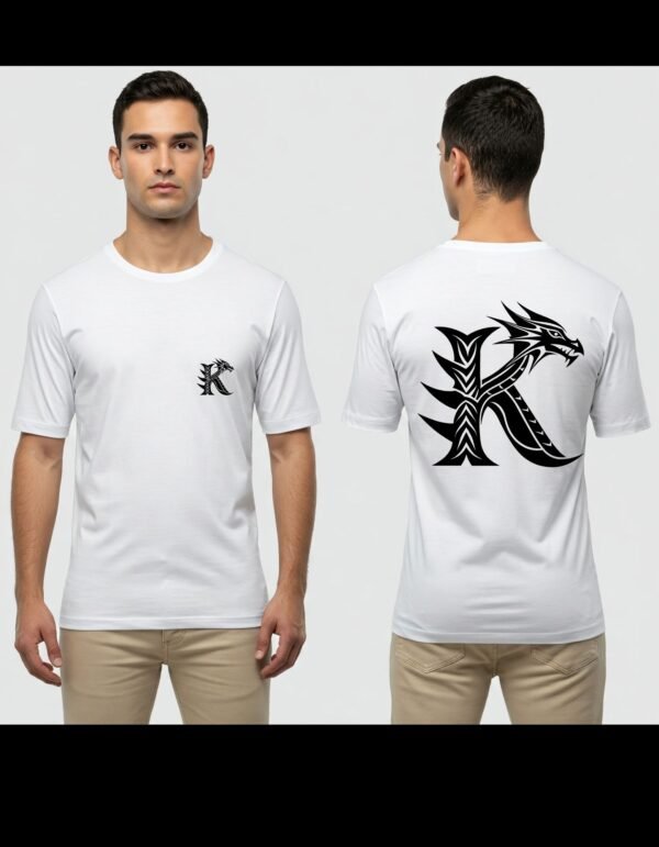 Complete Pack of 3 T-shirt | Men's Heavy Polymer Cotton T-Shirt | K Name tshirt | Round Neck | Half Sleeve | Sizes XS-XXXL