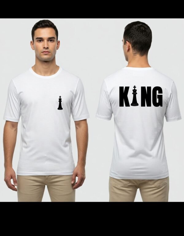 Complete Pack of 3 T-shirt | Men's Heavy Polymer Cotton T-Shirt | L Name tshirt | Round Neck | Half Sleeve | Sizes XS-XXXL - Image 3