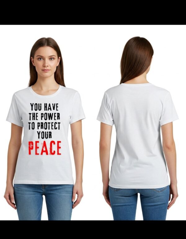 Complete Pack of 3 T-shirt | Girl's Heavy Polymer Cotton T-Shirt |  White | Round Neck | Half Sleeve | Sizes XS-XXXL - Image 2