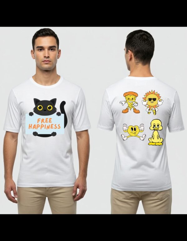 Boy's Heavy Polymer Cotton T-Shirt | Work hard | Trust | Happy ness | Half Sleeve | Sizes XS-XXXL