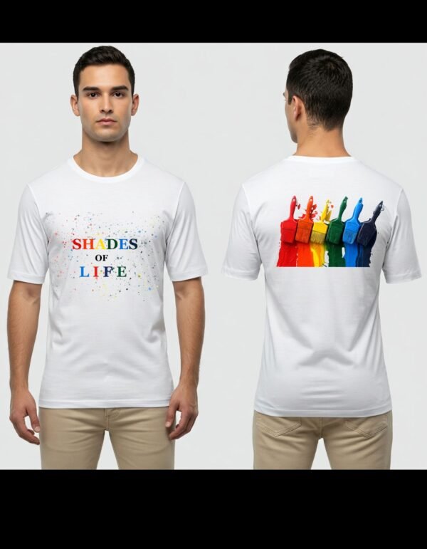 Complete Pack of 2 T-shirt | Men's Heavy Polymer Cotton T-Shirt | Summer tshirt | Round Neck | Half Sleeve | Sizes XS-XXXL - Image 3