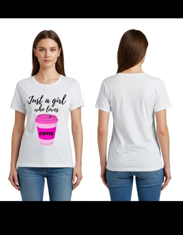 Complete Pack of 5 T-shirt | Girl's Heavy Polymer Cotton T-Shirt | Multi tshirt |  White | Round Neck | Half Sleeve | Sizes XS-XXXL - Image 3