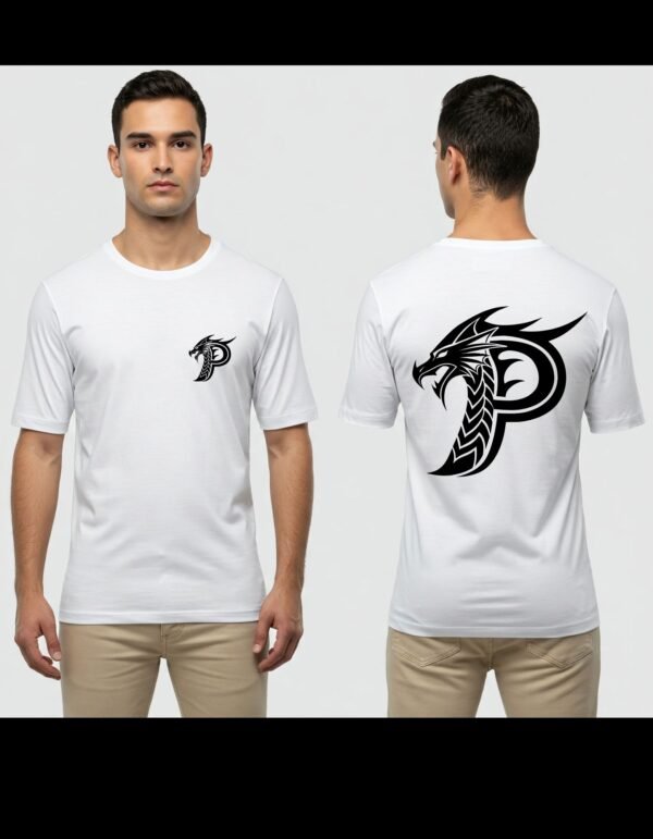 Complete Pack of 3 T-shirt | Men's Heavy Polymer Cotton T-Shirt | P Name tshirt | Round Neck | Half Sleeve | Sizes XS-XXXL