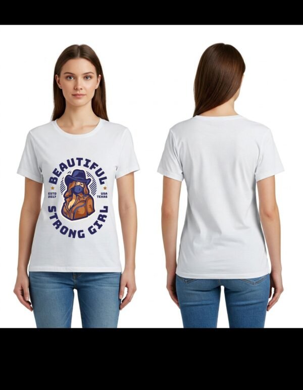 Complete Pack of 5 T-shirt | Girl's Heavy Polymer Cotton T-Shirt | Multi tshirt |  White | Round Neck | Half Sleeve | Sizes XS-XXXL