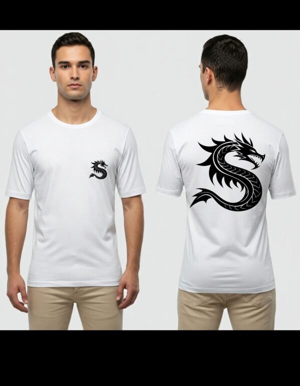 Boy's Heavy Polymer Cotton T-Shirt | Dragon S | workout  | Half Sleeve | Sizes XS-XXXL
