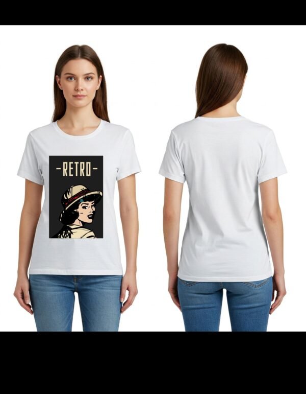 Complete Pack of 5 T-shirt | Girl's Heavy Polymer Cotton T-Shirt | Multi tshirt |  White | Round Neck | Half Sleeve | Sizes XS-XXXL - Image 6