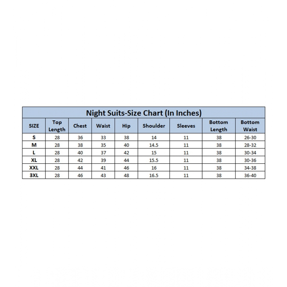 Generic Women's Casual Half Sleeve Printed Viscose Rayon Shirt With Pyjama Pant Night Suit Set (Teal) - Image 5